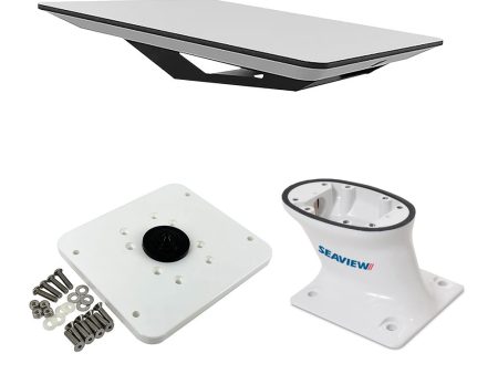 KVH Starlink Flat Panel Kit w 5  Seaview Pedestal Mount  Adastlka Starlink Top Plate [72-1048-SV5] on Sale