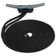 Sea-Dog Double Braided Nylon Dock Line - 5 8  x 20 - Black [302116020BK-1] For Sale