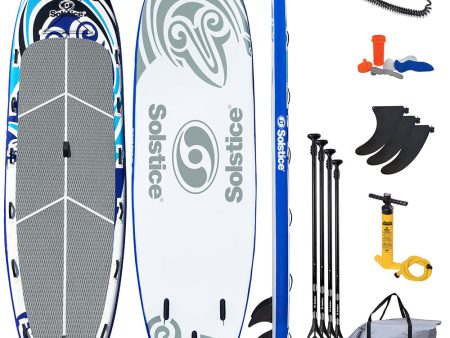 Solstice Watersports 16 Maori Giant Inflatable Stand-Up Paddleboard w Leash  4 Paddles [35180] Online