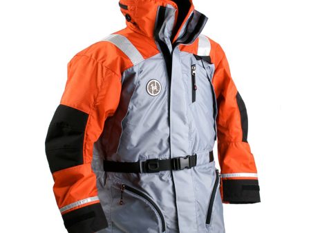 First Watch AC-1100 Flotation Coat - Hi-Vis Orange Black - Large [AC-1100-OB-L] For Sale