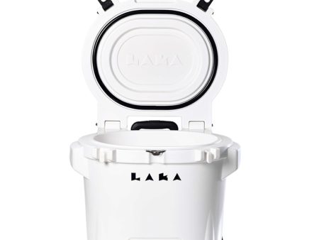 LAKA Coolers 30 Qt Cooler w Telescoping Handle  Wheels - White [1079] Online Hot Sale