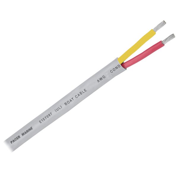 Pacer 12 2 AWG Round Safety Duplex Cable - Red Yellow - 100 [WR12 2RYW-100] Online now