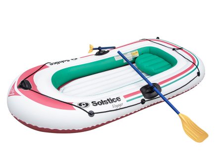 Solstice Watersports Voyager 3-Person Inflatable Boat Kit w Oars  Pump [30301] on Sale