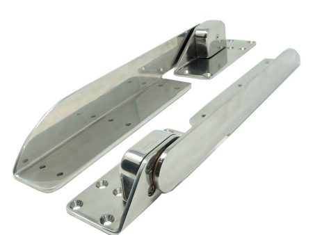 TACO Command Ratchet Hinges 18-1 2  Polished 316 Stainless Steel - Pair [H25-0023] Online now