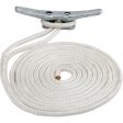 Sea-Dog Double Braided Nylon Dock Line - 5 8  x 50 - White [302116050WH-1] Online Hot Sale