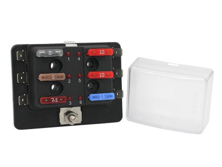 Cole Hersee Standard 6 ATO Fuse Block w LED Indicators [880022-BP] Supply