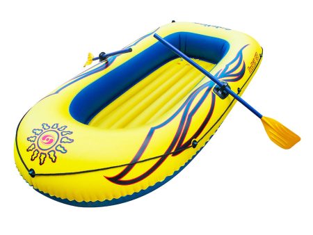 Solstice Watersports Sunskiff 3-Person Inflatable Boat Kit w Oars  Pump [29351] Online Sale