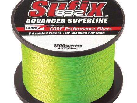 Sufix 832 Advanced Superline Braid - 15lb - Neon Lime - 1200 yds [660-315L] Online Hot Sale