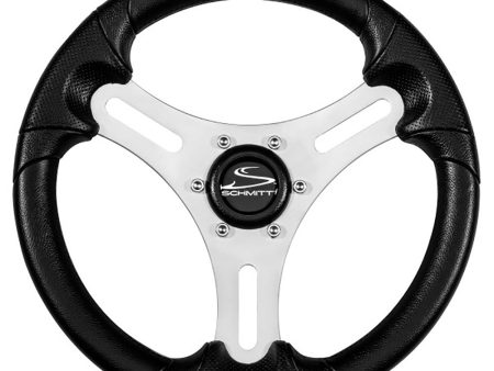 Schmitt Marine Torcello Lite 13  Wheel - Black Polyurethane Wheel w Silver Spokes  Black Cap- 3 4  Tapered Shaft [PU063104-01R] Sale