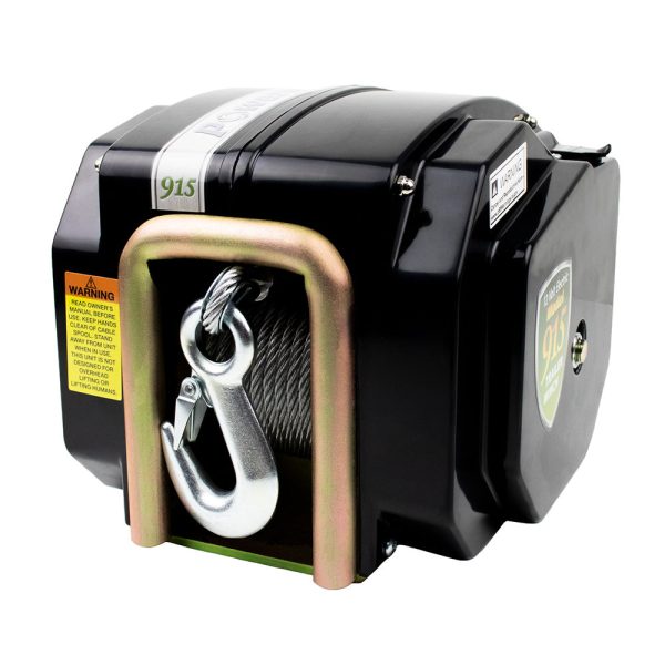 Powerwinch 915 Trailer Winch w 20 Strap [P77915-S] Fashion