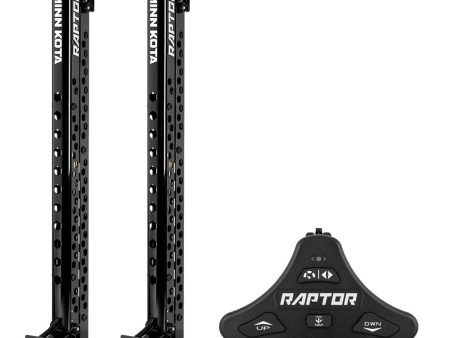 Minn Kota Raptor Bundle Pair - 8  Black Shallow Water Anchors w Footswitch [1810600 PAIR] Hot on Sale