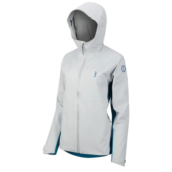 Mustang Womens Callan Waterproof Jacket - (Mid Grey - Ocean Blue) - Small [MJ2950-293-S-240] Sale