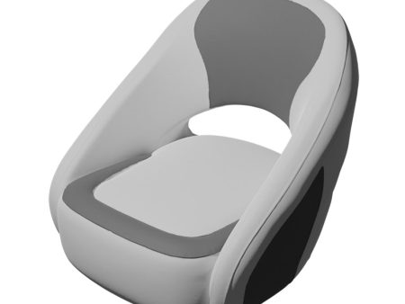 TACO Caladesi Smooth Bucket Seat - White Grey [BA225WHT-GRY] Sale