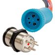 Bluewater 22mm Push Button Switch - Off (On) Momentary Contact - Blue Red LED [9059-2113-1] Online Hot Sale