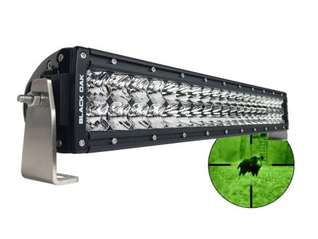 Black Oak Pro Series Double Row Combo Infrared 20  850nm Light Bar - Black [20IR-850] on Sale