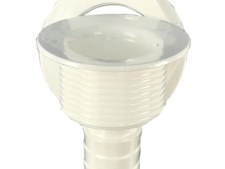 T-H Marine Straight Barbed All-Purpose Drain - White [APD-2-DP] Online now