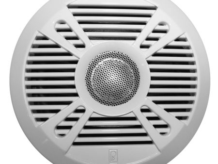 Poly-Planar MA-7050 5  160 Watt Speakers - White Grey Grill Covers [MA7050] Hot on Sale