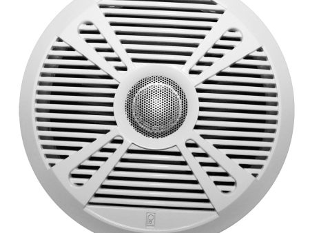 Poly-Planar MA7065 6.5  2-Way Marine Speaker w 2 Grills - White  Graphite [MA7065] Hot on Sale