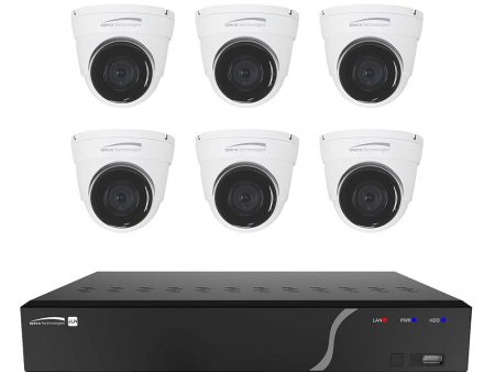 Speco 8 Channel NVR Kit w 6 Outdoor IR 5MP IP Cameras 2.8mm Fixed Lens - 2TB [ZIPK8N2] Supply