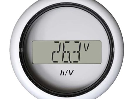 Veratron 52MM (2-1 16 ) ViewLine Hour Counter-Voltmeter - White [B00006302] For Discount