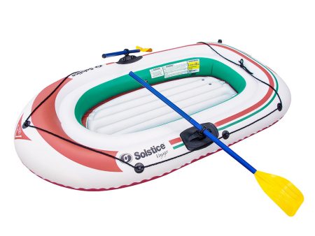 Solstice Watersports Voyager 2-Person Inflatable Boat Kit w Oars  Pump [30201] For Discount