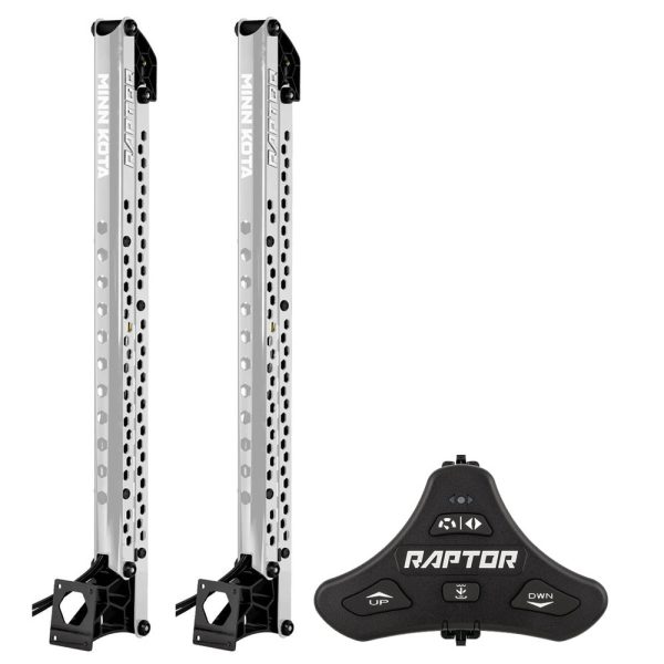 Minn Kota Raptor Bundle Pair - 10  Silver Shallow Water Anchors w Active Anchoring  Footswitch Included [1810633 PAIR] For Discount