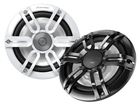 Pioneer 7.7  ME-Series Speakers - Black  White Sport Grille Covers - 250W [TS-ME770FS] Online Sale