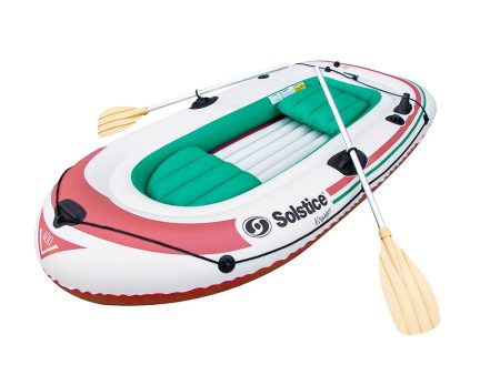 Solstice Watersports Voyager 4-Person Inflatable Boat Kit w Oars  Pump [30401] For Discount