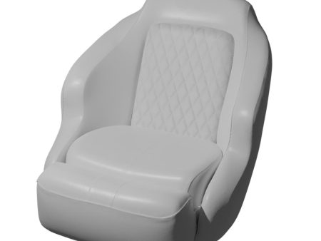 TACO Anclote Diamond Bucket Seat - White [BA1-25WHT] Online