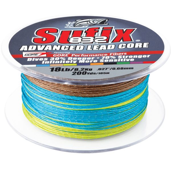 Sufix 832 Advanced Lead Core - 18lb - 10-Color Metered - 200 yds [658-218MC] For Sale