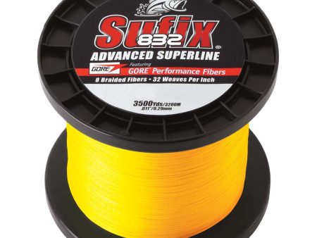 Sufix 832 Advanced Superline Braid - 15lb - Hi-Vis Yellow - 3500 yds [660-415Y] For Discount