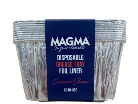 Magma Disposable Grease Tray Foil Liner - 10 Pack [CO10-393] Supply