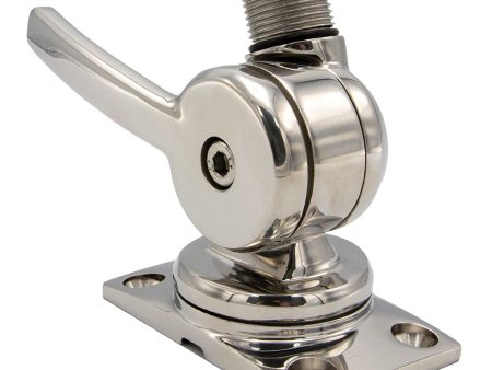 Shakespeare 6187 Sleek  Compact Stainless Steel Rotatable 4-Way Ratchet Mount [6187] Discount