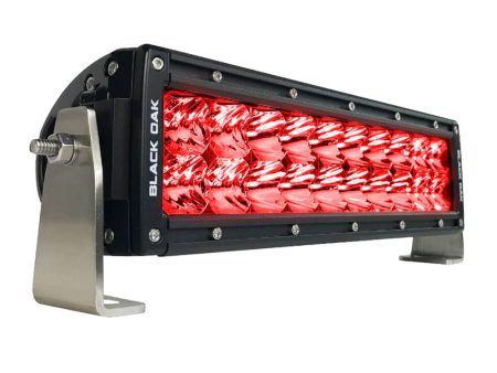 Black Oak Double Row Combo Red Predator Hunting 10  Light Bar - Black [10R-D3OS] Sale