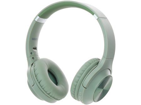 CD Patterned Wireless Headphones Model: TM-053(Green) For Cheap